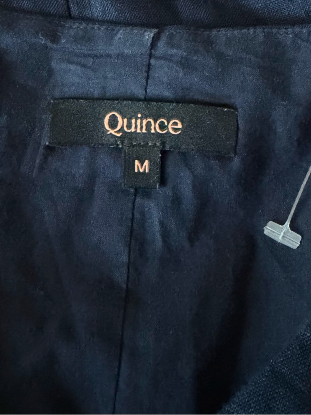 Quince Women's Deep Navy 100% European Linen Vest Size Medium 39848 - Picture 11 of 14